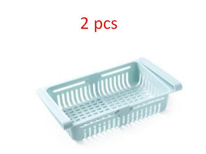 Stretchable Multifunction Refrigerator Storage Basket