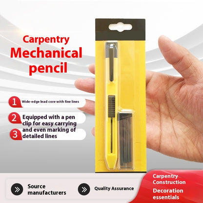 Thick-Lead Woodworking Propelling Pencil – Durable Marking Tool