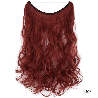 22 Inch Invisible Wire Hair Extensions Synthetic