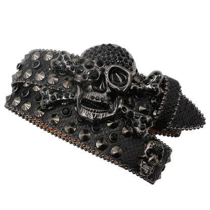 Women's Rhinestone Snake Pattern Belt