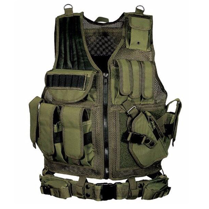 Tactical Military Vest - MOLLE Plate Carrier for Airsoft & Training