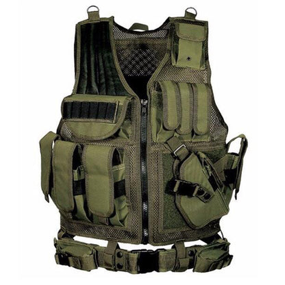 Tactical Military Vest - MOLLE Plate Carrier for Airsoft & Training