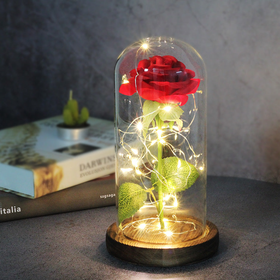 Enchanted Forever Rose LED Christmas Decor