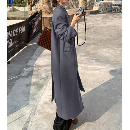 Women's Long Trench Coat, British Style Classic Spring Jacket