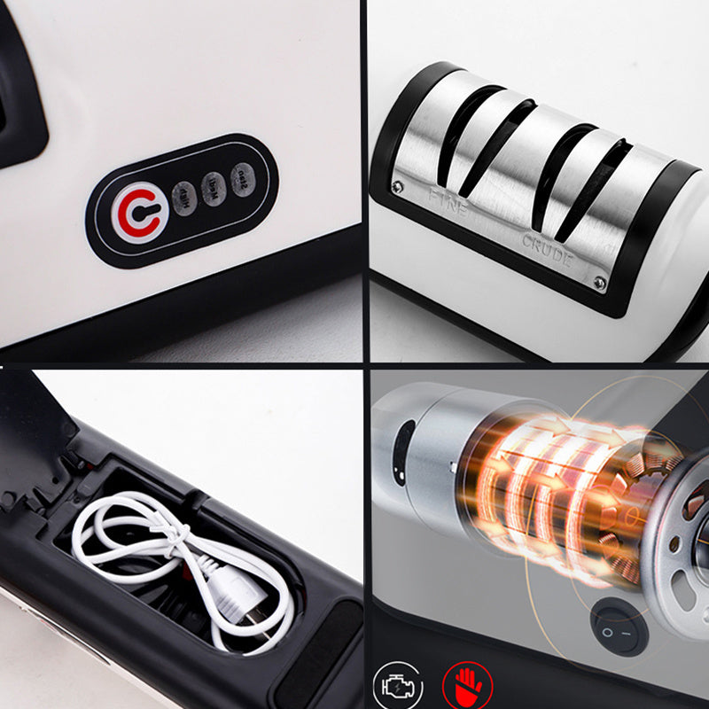USB Rechargeable Electric Knife Sharpener - Automatic Adjustable