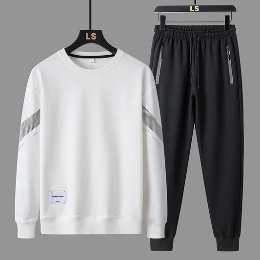 Men's Round Neck Sweater Pants Outfit