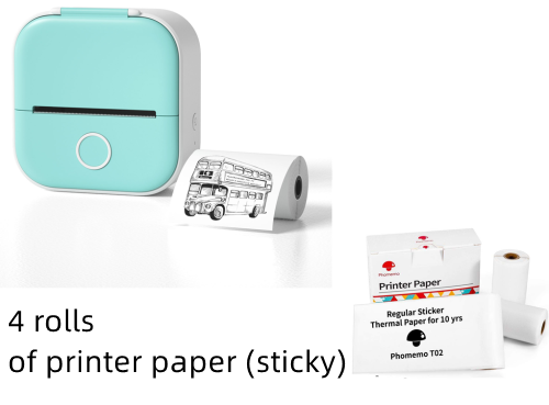 Mini Portable Thermal Label Printer - Ideal for Students and Price Tags