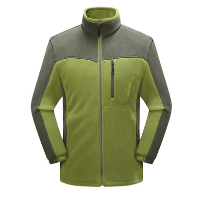 Cross-border Sources Of New Polar Fleece Warm Fleece Couple Cardigan Contrast
