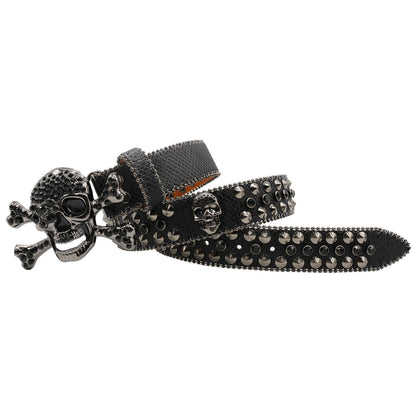 Women's Rhinestone Snake Pattern Belt