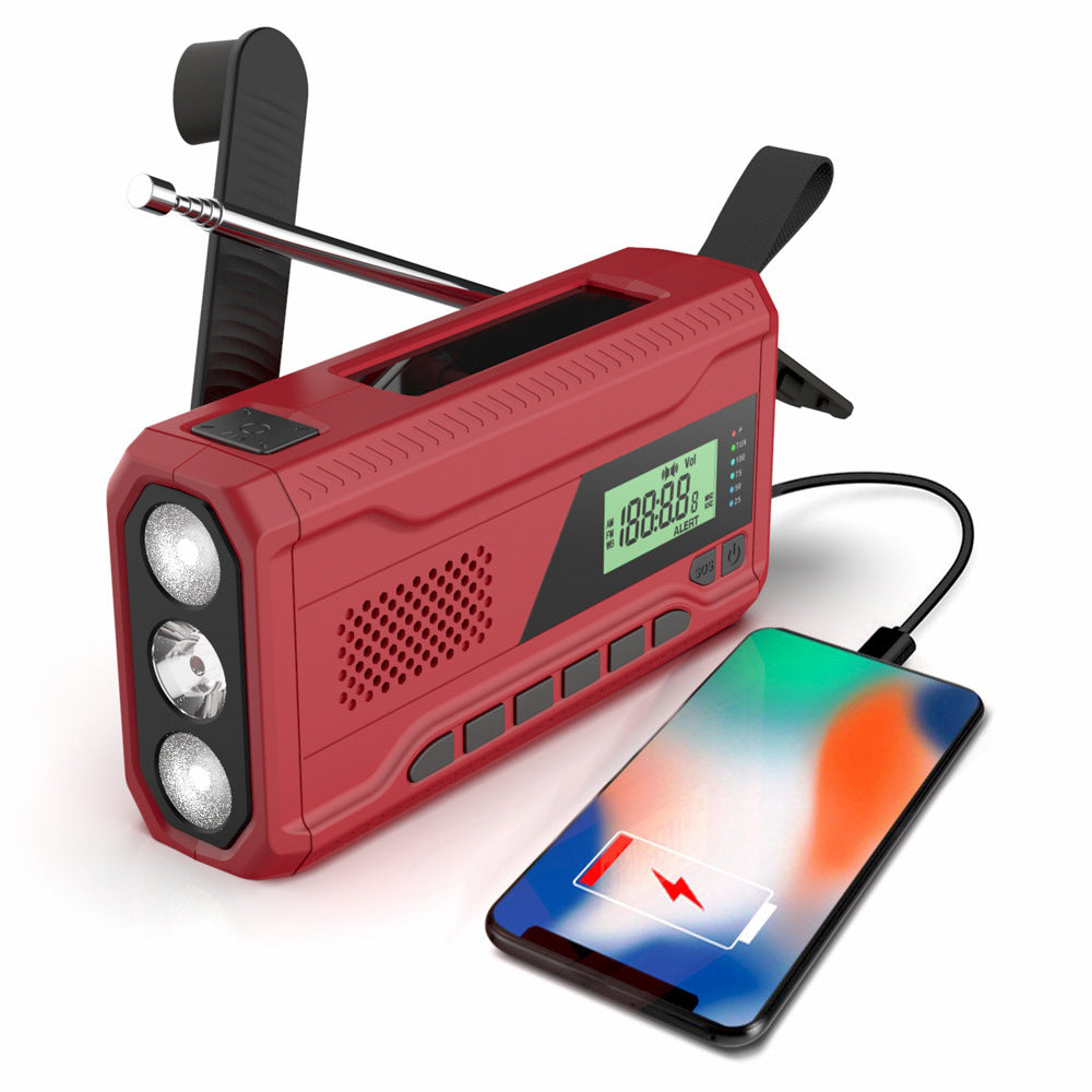 Solar Hand Crank Emergency Radio with Light