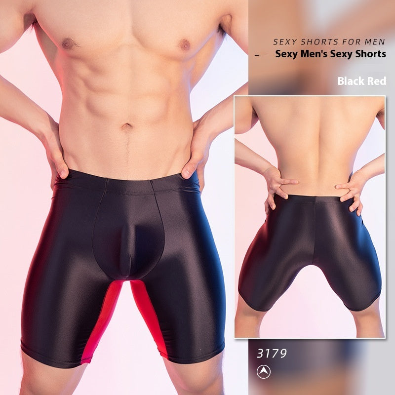 High Elasticity Glossy Ice Silk Shaping Leggings