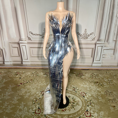 Luxury Sequined Evening Gown