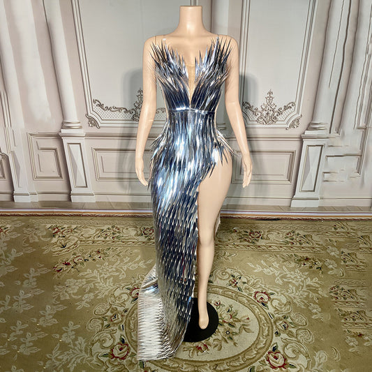 Luxury Sequined Evening Gown
