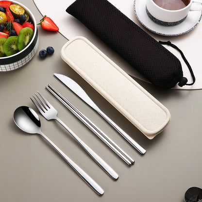 304 Stainless Steel Gold Cutlery Set With Case