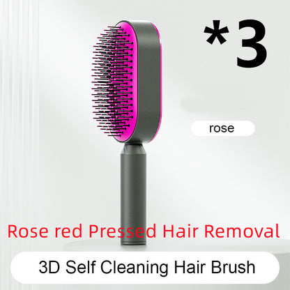 Self Cleaning Hair Brush One-key Airbag Massage