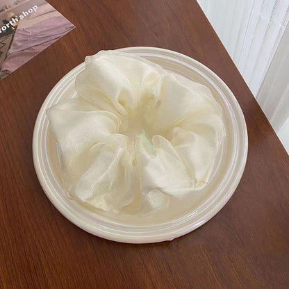 Women's Solid Color Organza Double-layer Hair Ring