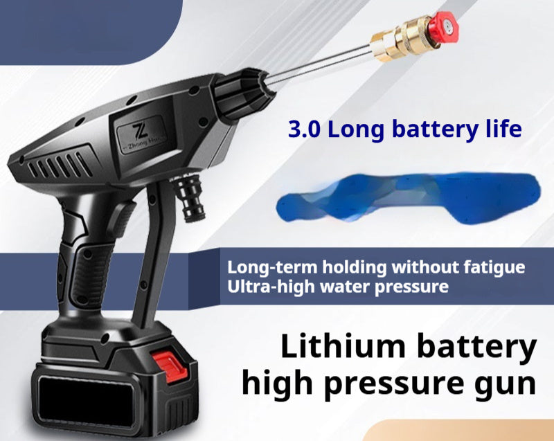 Wireless Lithium Car Wash Gun High Pressure Portable