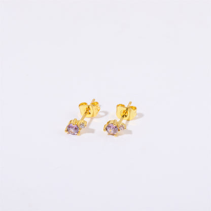 December Birthstone Zircon Earrings