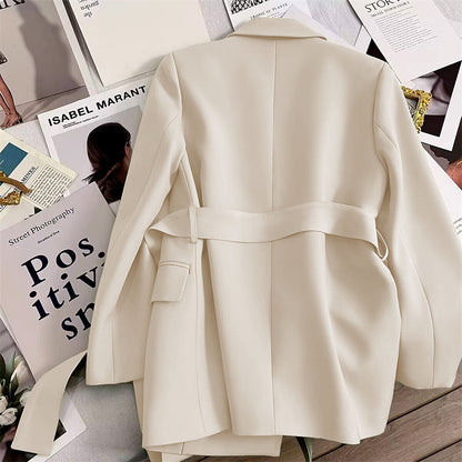 Slim Fit Slimming Graceful And Fashionable Black Tie Small Tailored Suit Top