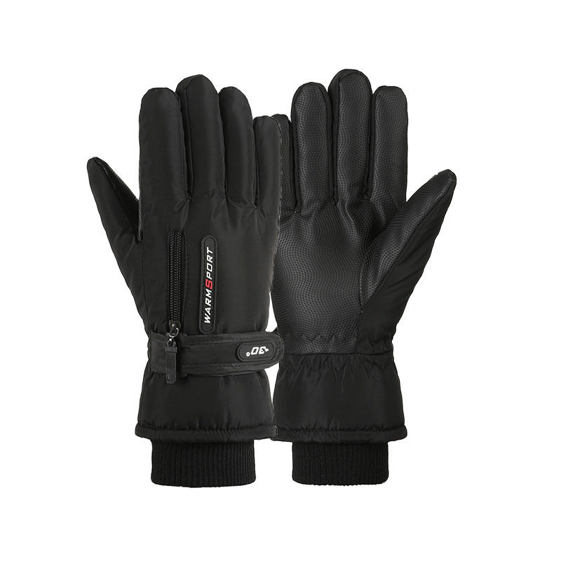 Fleece Lined Padded Windproof Cycling Gloves