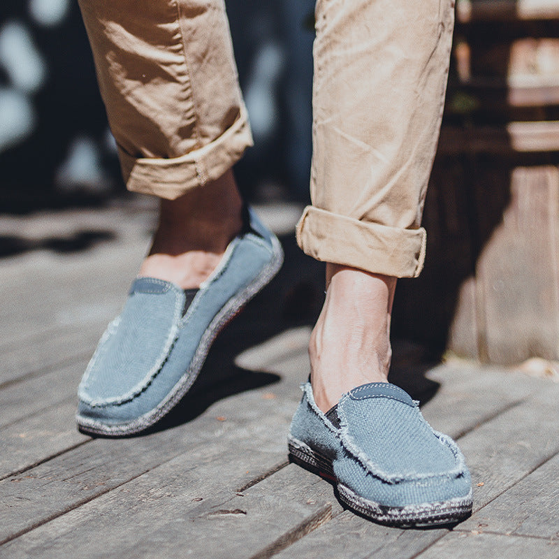 Retro Slip-On Old Beijing Cloth Casual Shoes for Men