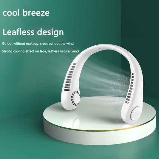 Portable Leafless Neck Fan 4000mAh Rechargeable