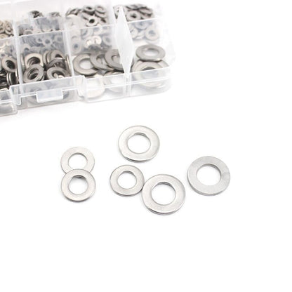 304 Stainless Steel Flat Washer Set M1.6–M10