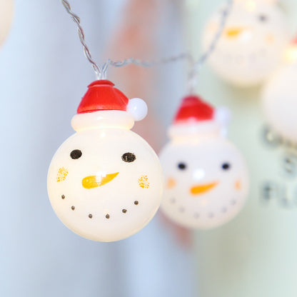 Snowman String Christmas Lights Decoration