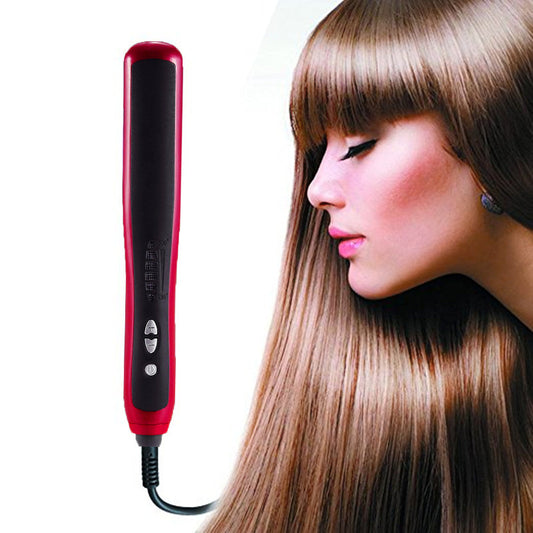 Adjustable Temperature Red Hair Straightener