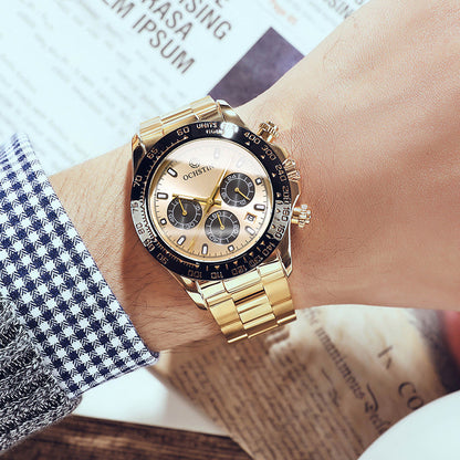 Stainless Steel Waterproof Multi-function Running Watch
