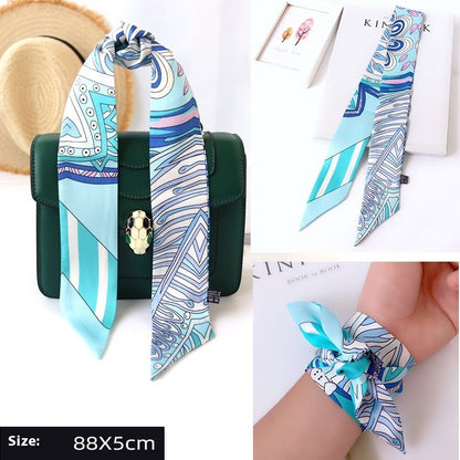 Thin Ribbon Bag Handle Decoration Scarf
