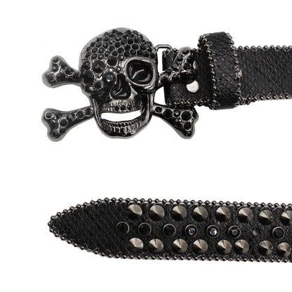 Women's Rhinestone Snake Pattern Belt