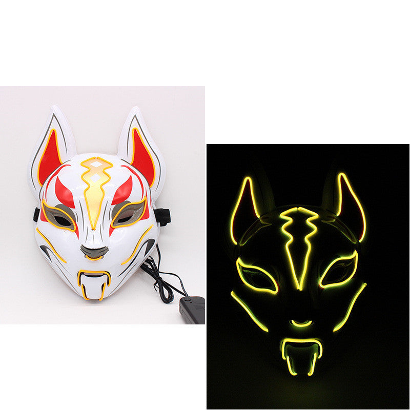 Glowing Cat Face Mask Demon Slayer Cosplay Props