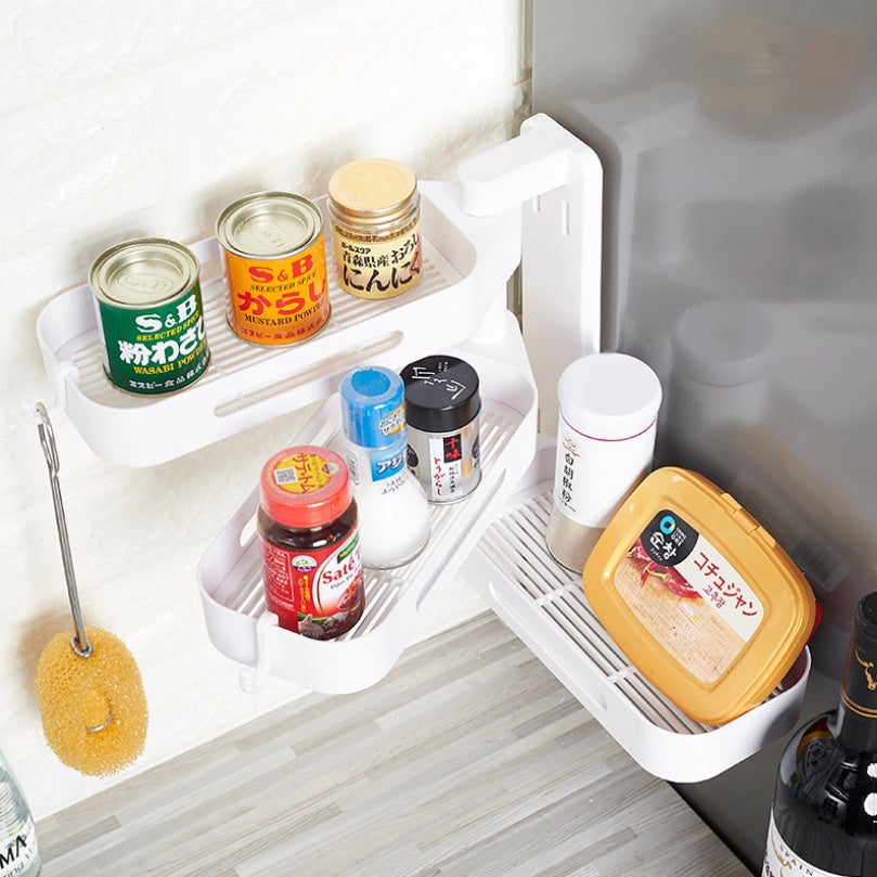 Rotating Wall Mounted Storage Box Punch Free Plastic