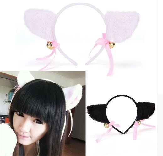 Plush Cat Ears Headband Anime Cosplay Hairpin