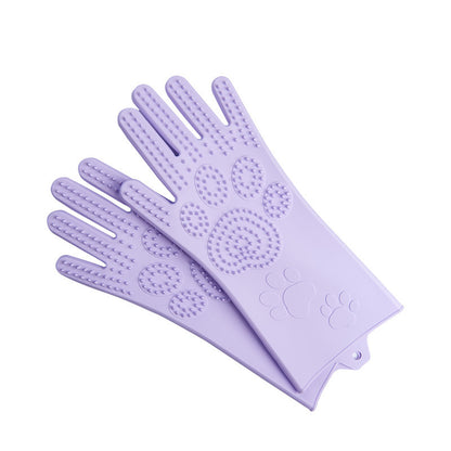 Silicone Heat-Resistant Scrubbing Gloves