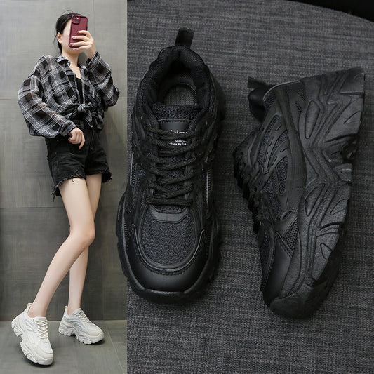 Women's Thick Bottom Breathable White Shoes