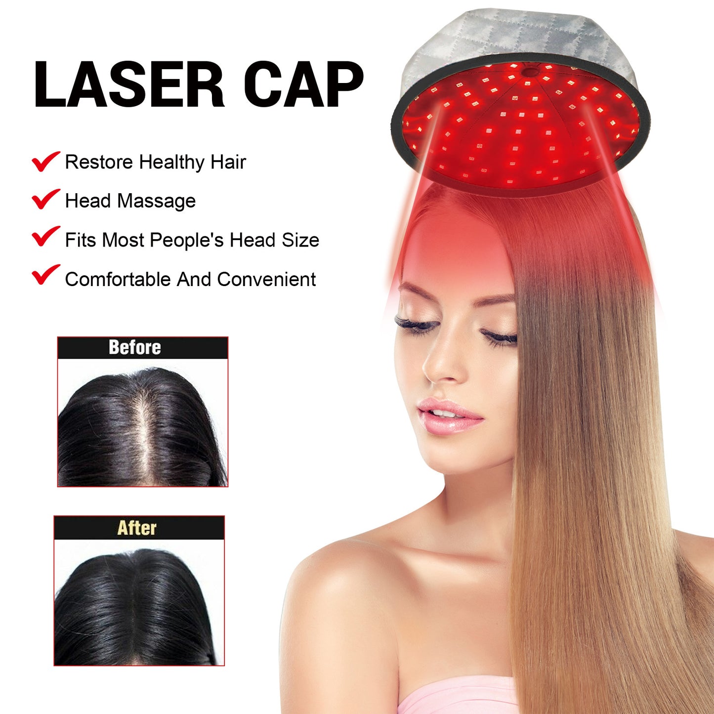 Heating Cap for Hair Repair and Massage Care