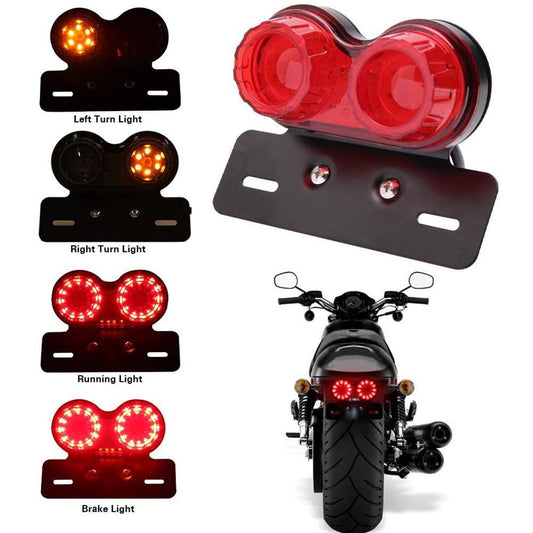 Motorcycle LED Tail Brake Turn Signal Light