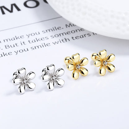 Five Petal Flower Bud Earrings