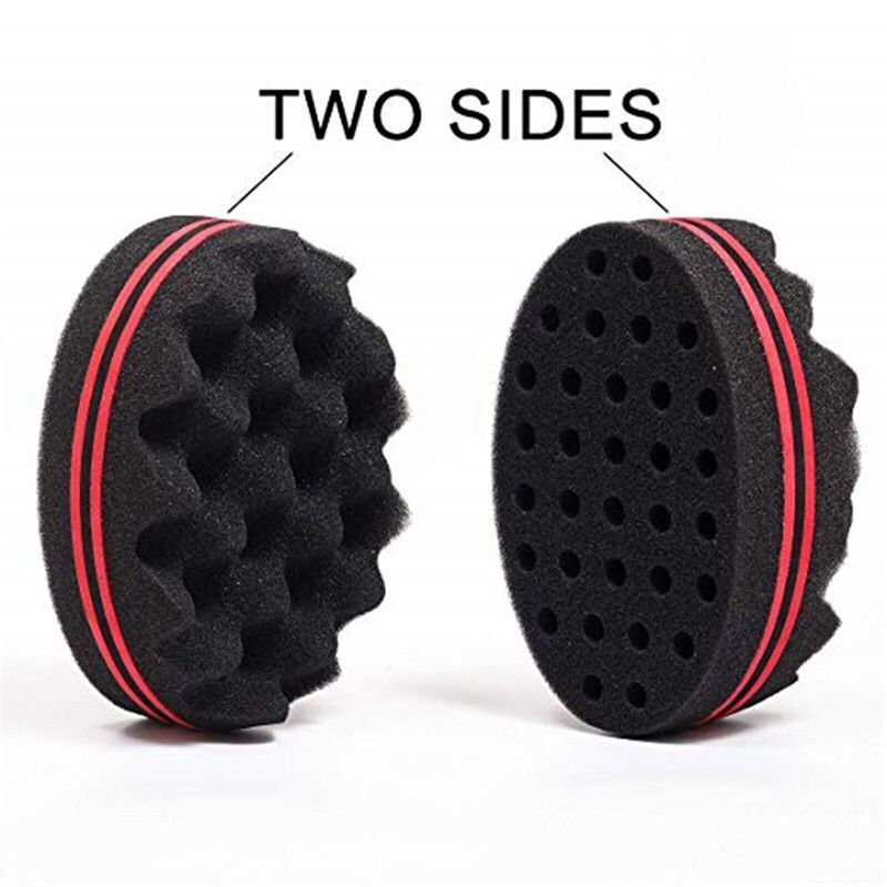 Wave-Shaped Sponge Hair Twist Brush