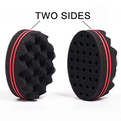 Wave-Shaped Sponge Hair Twist Brush