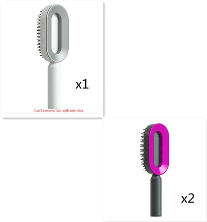 Self Cleaning Hair Brush One-key Airbag Massage