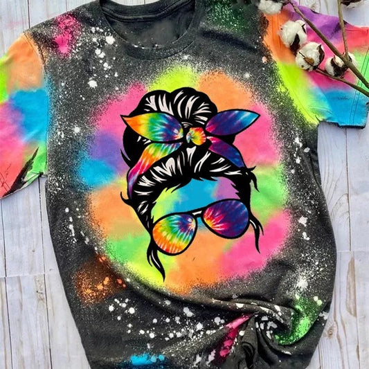 Printed Loose Casual Hipster T-shirt