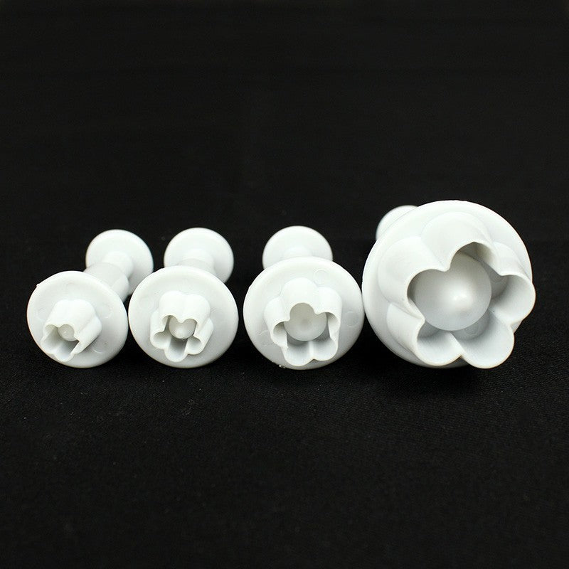 4pcs Plum Flower Fondant Cutter Tool