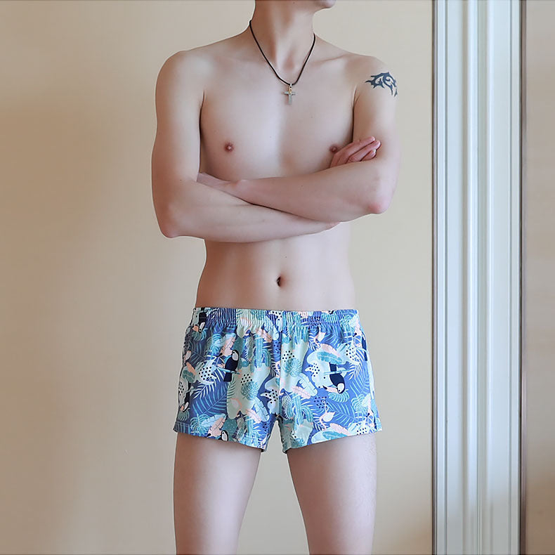 Men's Cotton Printed Boxers Loose Comfortable Personality