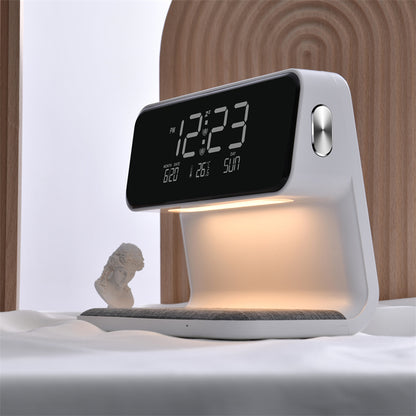 3-in-1 Bedside Lamp Wireless Charging Alarm Clock