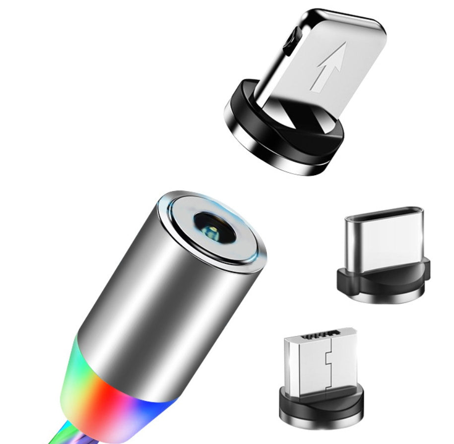 Magnetic Flowing Light Data Cable iPhone Android Type-C