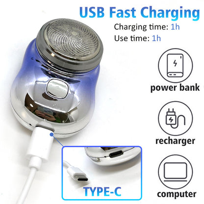 Mini USB Rechargeable Electric Shaver for Men