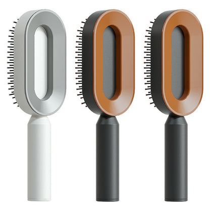 Self Cleaning Hair Brush One-key Airbag Massage